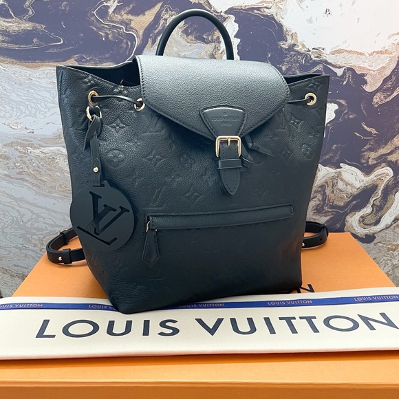 Louis Vuitton Empreinte Montsouris NM Black Leather Backpack - Picture 1 of 11